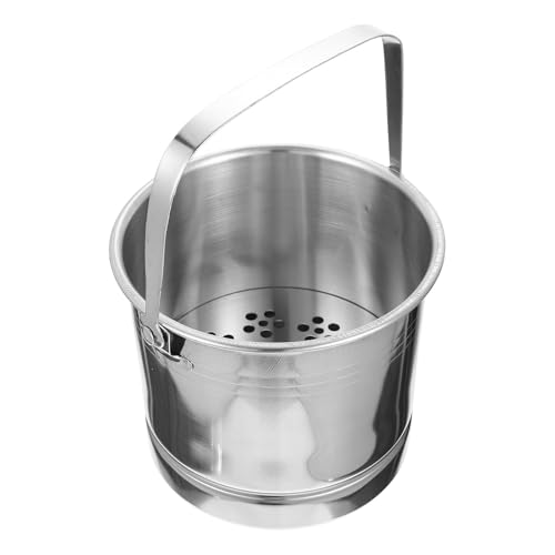 BCOATH Cubo de Hielo Portátil y Resistente de Acero Inoxidable para Ktv y Hotel Diseño Sola Asa Mantiene la Temperatura Óptima de Bebidas y Vinos