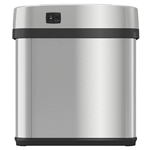 iTouchless 10 Liter / 2.5 Gal Sensor Bathroom Trash Can with Lid and AbsorbX Deodorizer, Stainless Steel Small Waste Basket, Includes Air Freshener Fragrance Pack, Home Office Bedroom Livingroom by iTouchless - Image 7