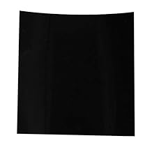 LMS Black Thin High Temp Silicone Rubber Sheet Material Heat Resistant for DIY Weather Stripping, Gasket, Seal, Smooth Finish 12 by 12 inch,1/25 Inch Thick 1