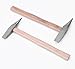 10.6 OZ Forged Steel Welding Hammer, 11.8 Inch Two Head with Wooden Handle for Crushing and Welding (small)
