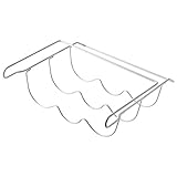 Healeved Estante de Hierro Blanco Resistente y Antióxido para Organizar Bebidas en Refrigerador Botellero Práctico para Latas y Botellas Adecuado para Cocina y Bar