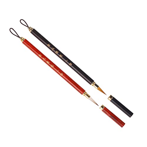 Pinceau de calligraphie chinoise PATIKIL avec manche en bois pour apprendre le dessin de kanji