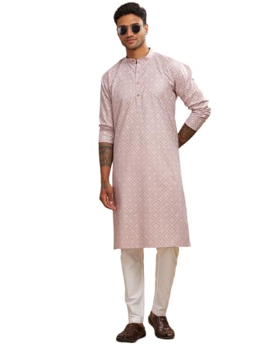 Image of BE ACTIVE Cotton Kurta for Men | Traditional and Classy Design | Indian Kurta | Full Sleeve Kurta