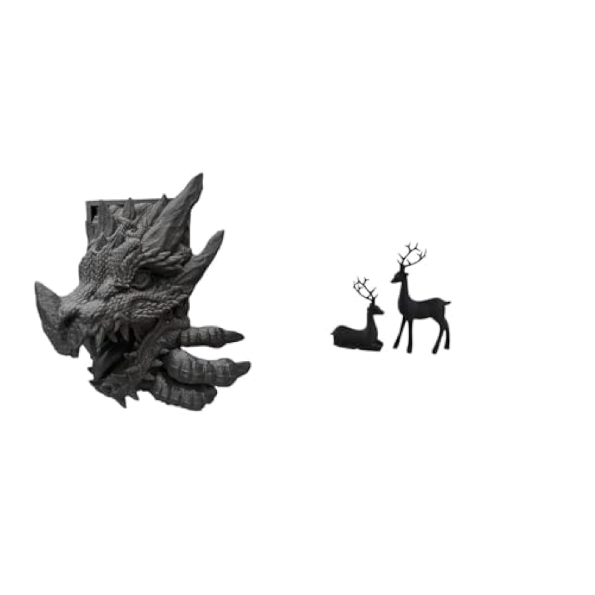 Bookend Decorative Holder, Black Deer Statue Gift