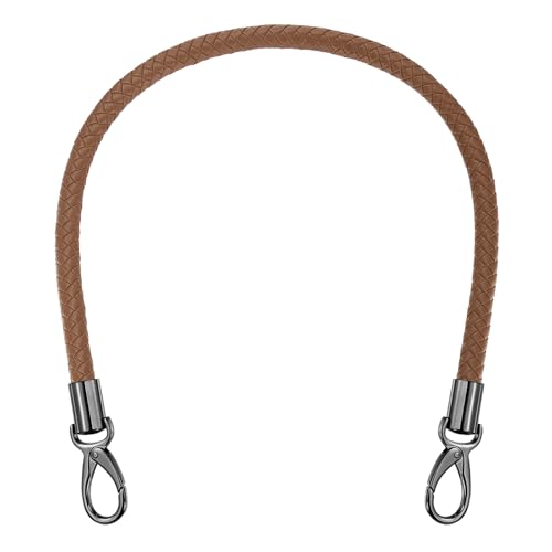 MECCANIXITY Braided Purse Strap, 25.6 Inch PU Leather Purse Strap