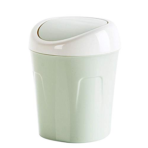 Desktop Shake Lid Trash Can Living Room Coffee Table Wastebasket Household Mini Trash Storage Bin #TOP1