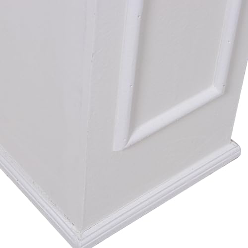 FRENTE CHIMENEA MADERA BLANCO_110X23X94CM, ABETO+DM