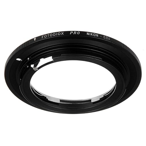 Image of Fotodiox Pro Lens Mount Adapter Compatible with Nikon Nikkor F Mount D /SLR Lens to Canon EOS (EF, EF-S) Mount D /SLR Camera Body - with Gen10 Focus Confirmation Chip
