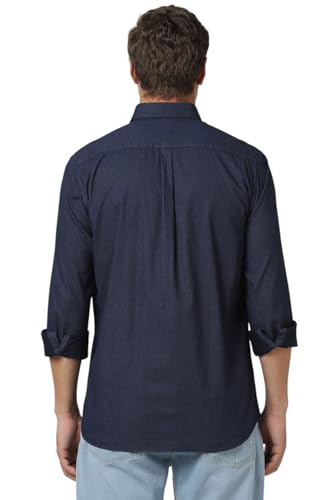 Image of Van Heusen Casual Printed Shirt for Men| Premium Cotton| Full Sleeves| Slim Fit |Breathable Fabric