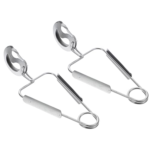 2 Unidades Pinças De Refeição De Aço Inoxidável Pegador De Caracol Utensílio De Escargot De Cozinha