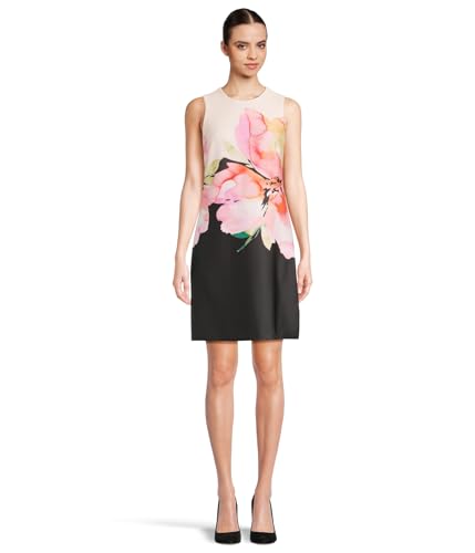 Image of Calvin Klein Scuba Foral Sheath