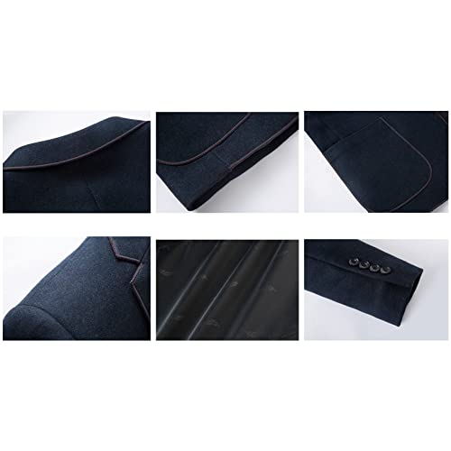 Dawwoti Paletó masculino, blazer casual leve slim casacos esportivos, blazer jaquetas para homens, P