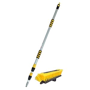 24ocean autowasborstel NR1 aluminium telescoopsteel met waterdoorloop 130-300 cm