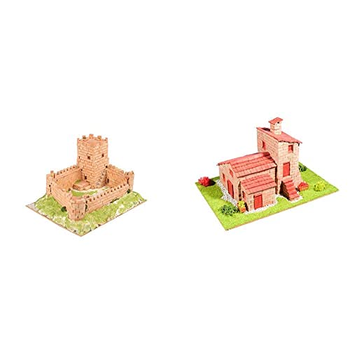 Keranova Kit De Cer�mica Castillo Medieval, Color Marr�n (30219) + Kit De Cer�mica Pirineos 2, Color Marr�n (30208)