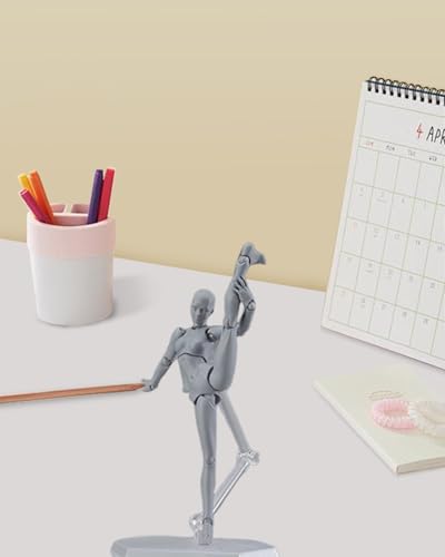 Image of Body Kun, Gray Female Desktop Figure Model, Includes Accessories, Ideal for Drawing, Painting, Photography, and Home Decoration, Figure Model for Sketching, Office and Home Decor