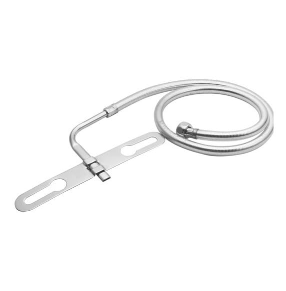 Image of Stainless Steel Grade 304 Multi Jet Spray with Heavy PVC Hose (1 Meter), Built-in Installation Type Toilet Seat /Commode Spray - Rust-Free, Durable (Pack of 1) (1 Mater 1Pc, 1, Count)