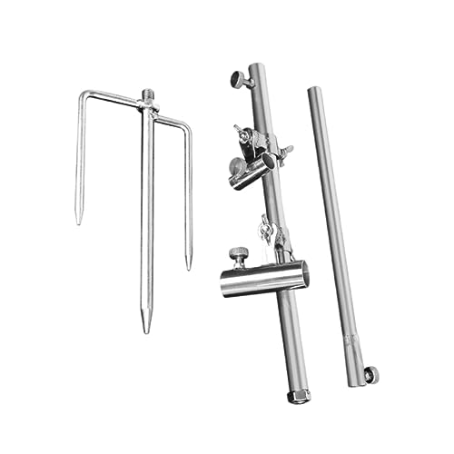 BESPORTBLE Fishing Rod Rack Lightweight Portable Bait Tray Floor Rack Non-slip Design for Freshwater Sea Fishing