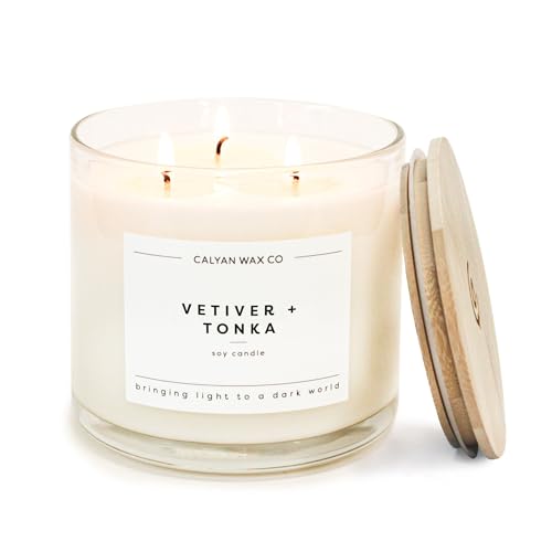 Calyan Vetiver & Tonka 3-Wick Candle (14.9oz)