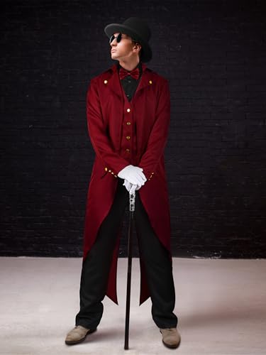 Ruodon RD0492 Mens Halloween Medieval Vintage Tailcoat Jacket Costumes Set Renaissance Steampunk Gothic Frock Coat Costume Cosplay thumb #4