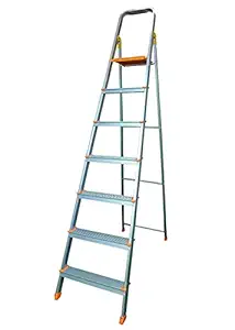 Venus Products Heavy Duty Multipurpose Foldable Step Ladder with Aluminium Platform (7 feet)