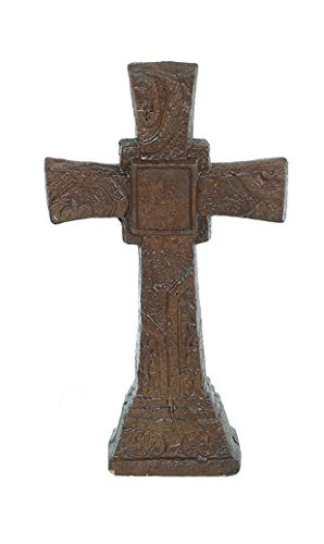 Solid Rock Stoneworks Ancient Cross- 22" Tall x 9" w x 4" Dia- Java