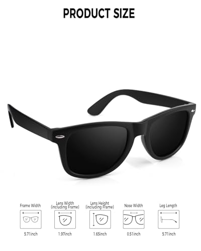 Sunglasses Men Polarized Sunglasses for Men and Women, Retro Sun Glasses Driving Fishing UV Protection3