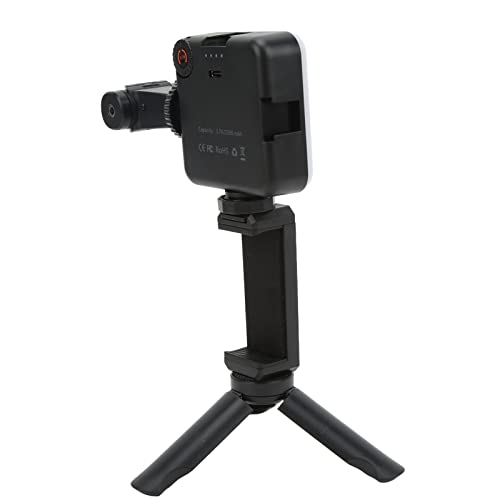 Kit de grabación vlog HUSHUI para smartphone con micrófono y luz