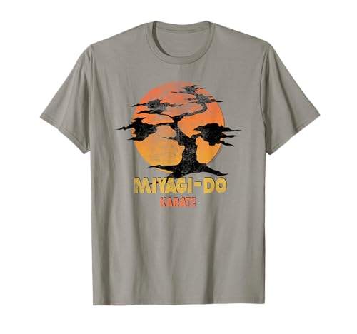 The Karate Kid Miyagi-Do Sunset Tree Logo Movie T-Shirt