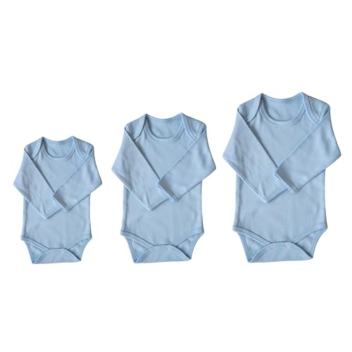 Generisch Baby Langarm Body Kombi Paket 3 teilig in 3 Größen (0-3M, 3-6M,...