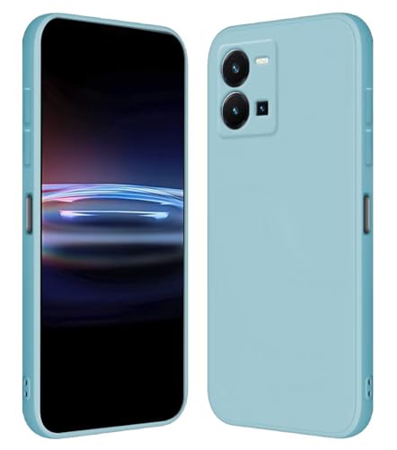 Rankone Custodia Per Vivo Y35 / Vivo Y22S (6.58" Inches) Cover Morbida In Silicone Tpu - Azzurro