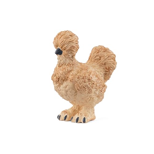 Preisvergleich Produktbild SCHLEICH Farm World / Seidenhuhn 14891 Bauernhof Spielfigur / detailgetreue Tierfiguren / tolles Geschenk für Jungen und Mädchen / Bauernhof Spielzeug ab 3 Jahre / 2 x 4 x 4 cm