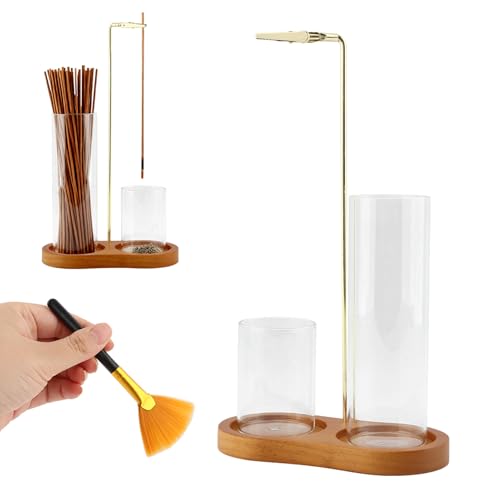 2 in 1 Glass Incense Holder for Sticks,Incense Burner,Incense Stick