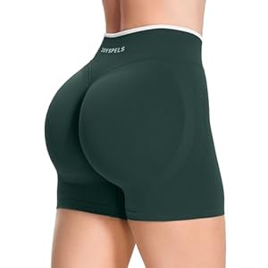 JOYSPELS Seamless Gym Shorts for Women High Waist Sculpting Scrunch Bums Booty Workout Yoga Cycling Womens Activewear Shorts