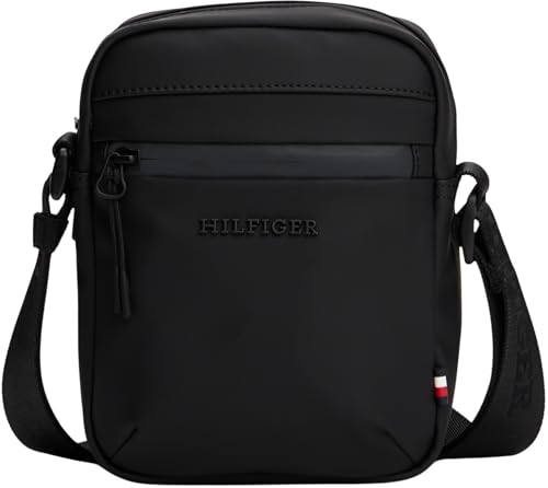 Tommy Hilfiger Sac à Bandoulière Sac Homme Mini Reporter Petit, Noir (Black), Taille Unique