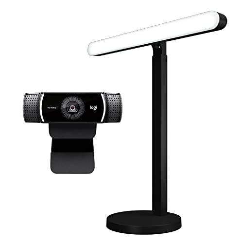 Logitech C922x Pro Stream Webcam 1080p 30Fps/720p 60Fps, Background Replacement, TrueSoft Lighting, Black/White, Windows Compatible