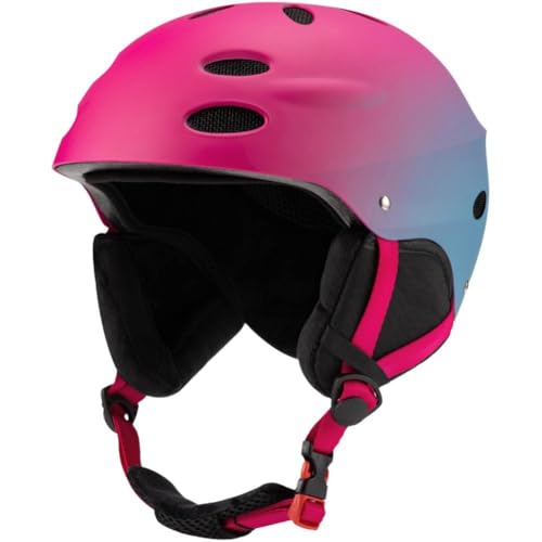 Casco de esquí de moda con protección para cabeza degradada 2
