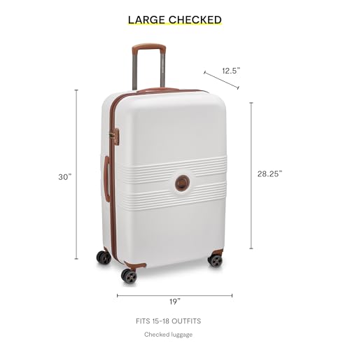 DELSEY PARIS Flanerie SE - 2-Piece set Carry On and 28 Inch Luggage - 360° Dual Spinner Wheels - TSA Lock - Lightweight Polycarbonate Travel Suitcase Set, Champagne by DELSEY PARIS - Used condition - Image 5