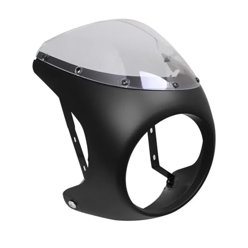 Carénage de Guidon Anti-Chute Finition Rétro pour Moto Vintage et Café Racer 7 Pouces