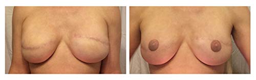 Tatatattoos Temporary Realistic Nipple/Areola Tattoos - Medium Size, Light Shades Variety Pack (1 Pair Of Each Color) #TOP4