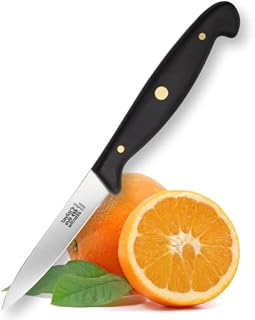 Taylors Eye Witness Professional Series British Made Small Vegetable Knife - 8cm Cutting Edge with an Ultra Fine, Pointed Blade, Precision Ground from High Carbon Stainless Steel. Made in Sheffield