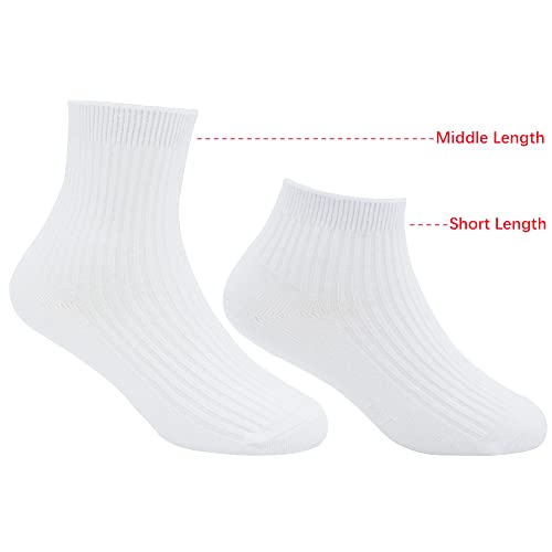 Unisex Kids School Socks for Boys Girls Toddler Youth Student Trainer Socks Children Cotton Crew Plain Dress Socks4