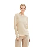TOM TAILOR Damen Basic Strickpullover aus Bio-Baumwolle