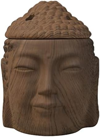 Scentchips Wax Melt Burner Buddha Head Dark Wood