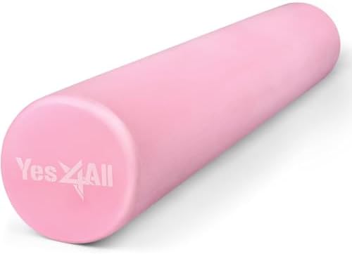 Yes4All EVA Harte Schaumstoffrolle für den Rücken – Runde Rolle für Training, Yoga & Pilates 30/45/60/90 cm