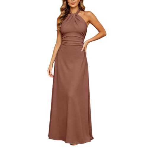 Robe de soirée élégante à coupe trapèze et dos nu pour bal