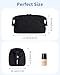 Ceneda Puffy Padded Makeup Bag Travel Toiletry Bag Quilted Makeup Pouch Organizer Bag Cosmetic Bag for Women (Black)