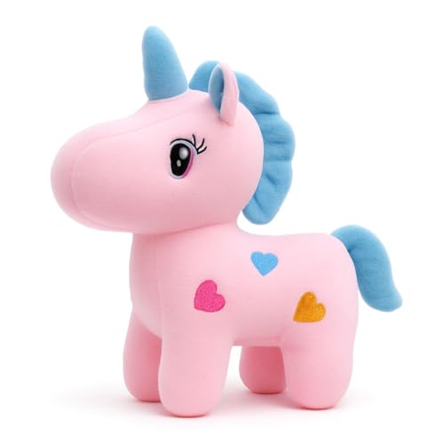 ADORA Unicorn Soft Toy Plush – 25 Cm | Super Soft & Cuddly Teddy for Kids | Cute Unicorn Stuffed Animal for Girls & Boys | Soft Toy for Baby Girl Birthday Return Gift, Home Décor & Nursery Toy (Pink)