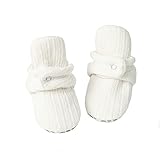 CENCIRILY Baby Unisex Booties Warm Fleece Winter Stay On Infant Slipper Socks Boys Girls Soft Non Slip Sole Newborn First Walkers Ankle Crib Shoes