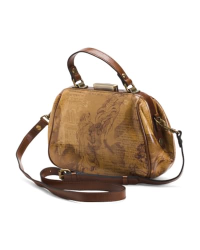 Image of Patricia Nash Gracchi Satchel Leather Handbag Purse