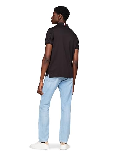 Image of Tommy Hilfiger Mens Short Sleeve Casual Polo Shirts in Regular Fit with Liquid Cotton